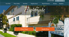 Desktop Screenshot of esplanadeapartmentliving.com