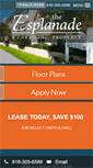 Mobile Screenshot of esplanadeapartmentliving.com